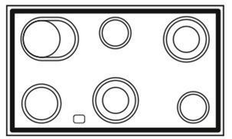 Boretti MCRE-104 AN Freistehend Ceramic hob A Küchenherd