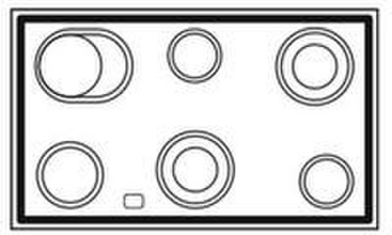 Boretti MCRE-104 IX Freistehend Ceramic hob A Küchenherd