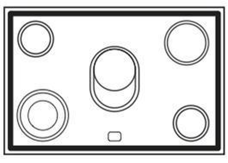 Boretti MCRE-90 AN Отдельностоящий Ceramic hob A кухонная плита