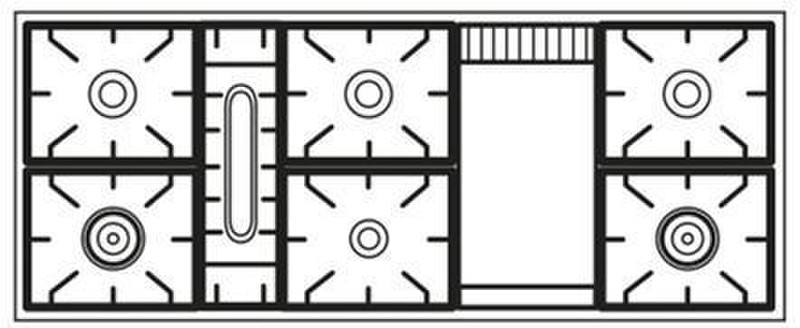 Boretti MTBR-150 F WT Freistehend Gas hob A Küchenherd