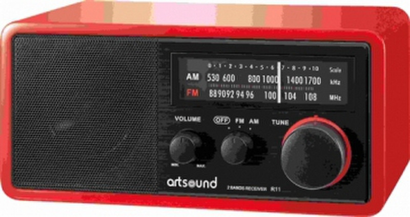 Artsound R11 R Tragbar Analog Rot Radio