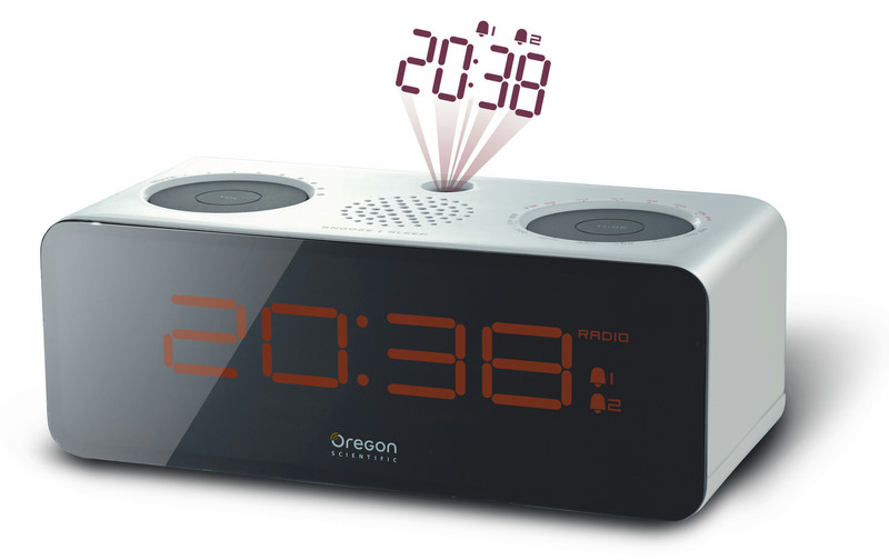 Oregon Scientific RRA 320PW Uhr Digital Weiß Radio