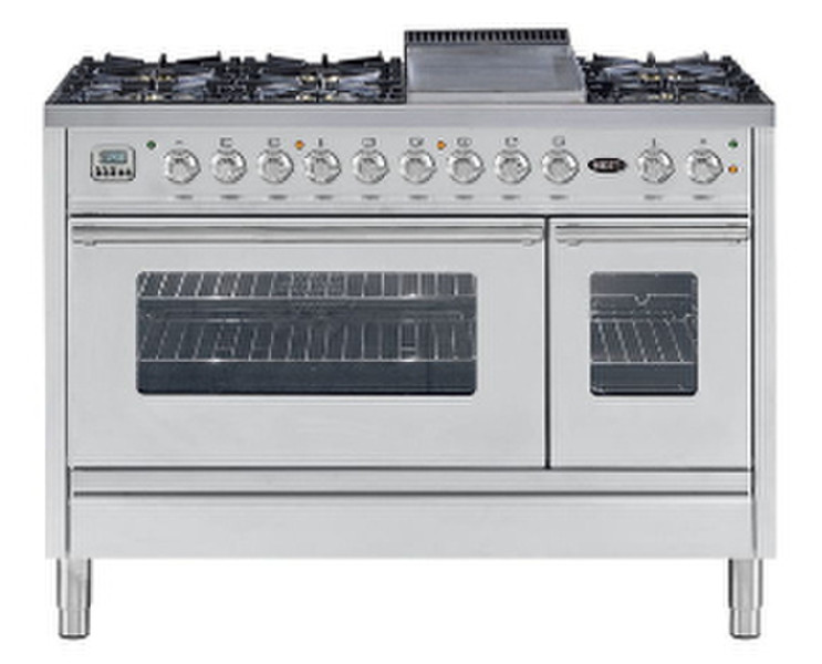 Boretti VP-1207 S IX G/B Freistehend Gas hob A Edelstahl Küchenherd