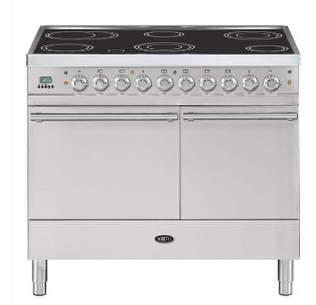 Boretti VQE-104 IX Freestanding Ceramic A Stainless steel cooker