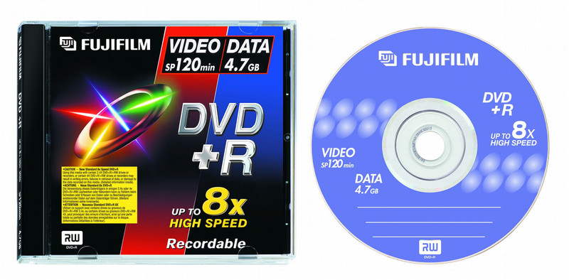 Fujifilm DVD+R 4,7Gb jewelcase 8x 4.7GB 5pc(s)