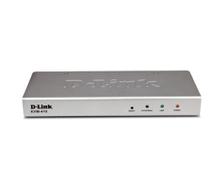 D-Link KVM-410 Single Port KVM Switch over IP Silber Tastatur/Video/Maus (KVM)-Switch