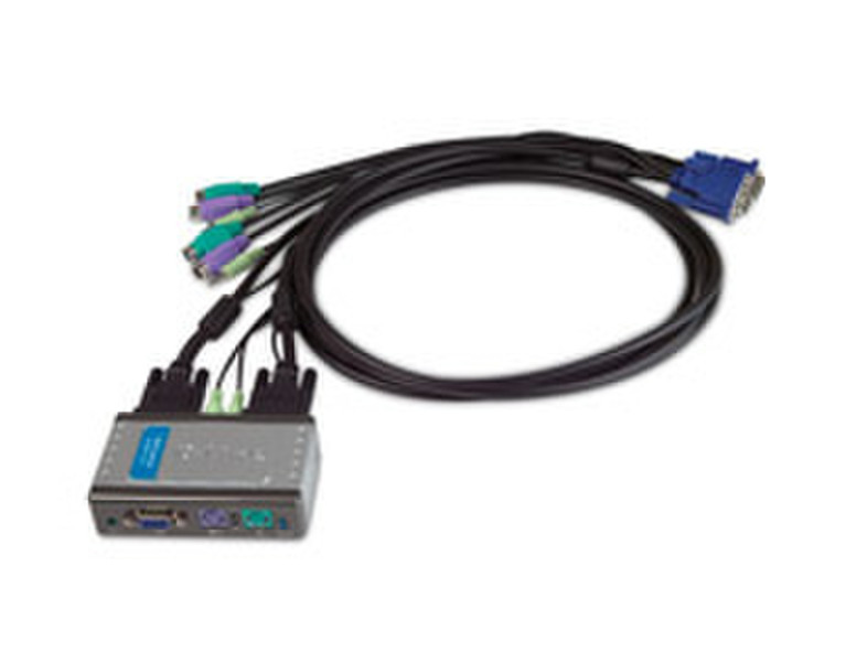 D-Link KVM-121 2-Port PS/2 KVM Switch with Audio Support KVM switch