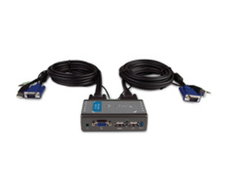 D-Link KVM-221 2-Port USB KVM Switch with Audio Support Tastatur/Video/Maus (KVM)-Switch