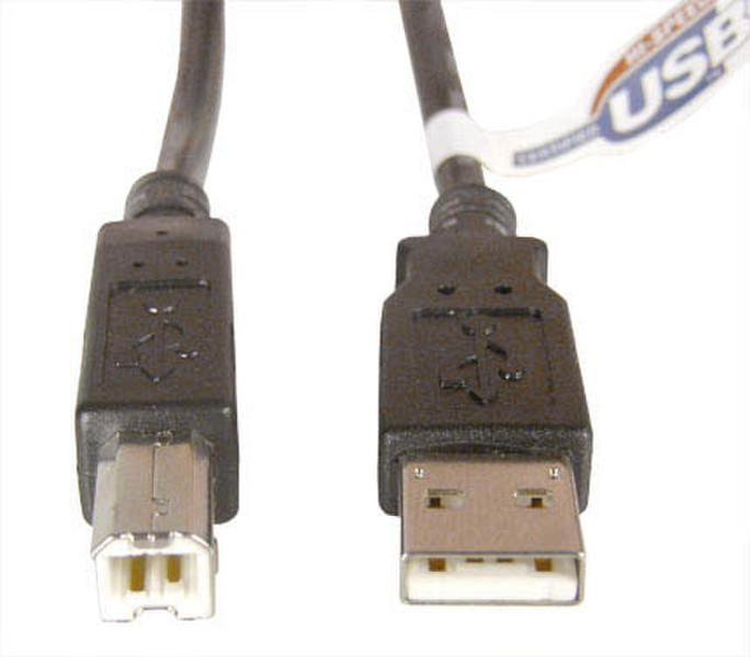 D-Link USB 2.0 (A/B) Cable 1.9 m 1.9м USB A USB B Черный кабель USB