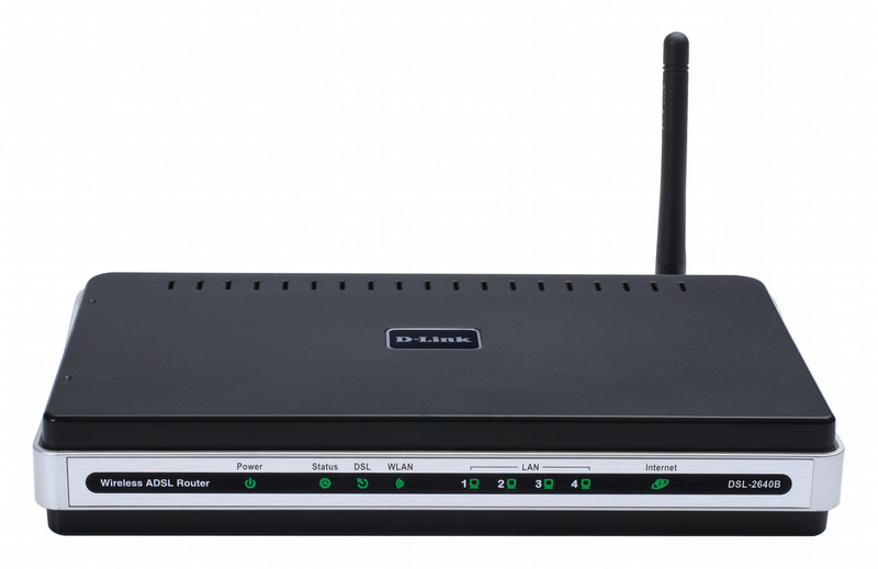 D-Link DSL-2640B Schnelles Ethernet Schwarz WLAN-Router