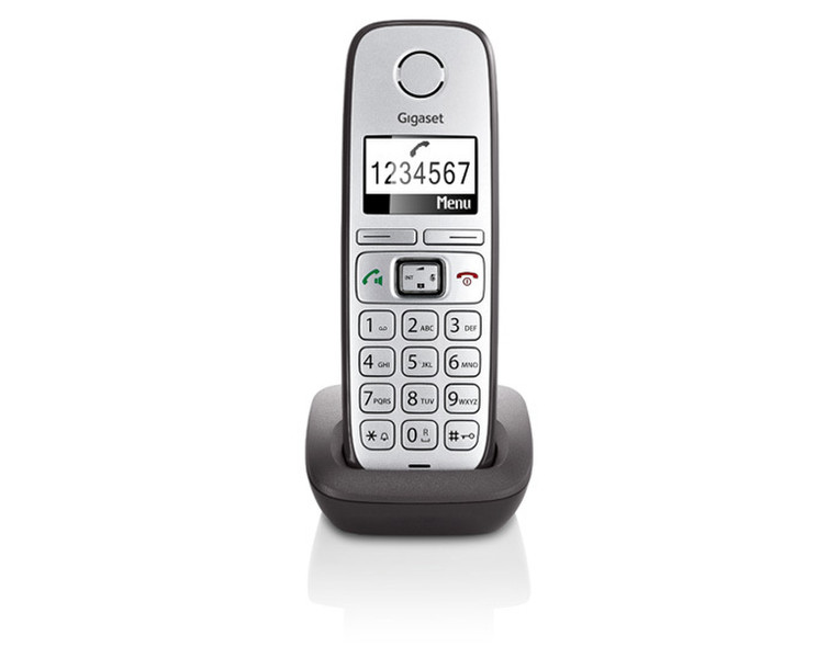 Gigaset E310H DECT-Telefon Anrufer-Identifikation Anthrazit, Grau