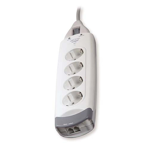 Belkin 4-Socket SurgeMaster 4AC outlet(s) 230V 2m White surge protector