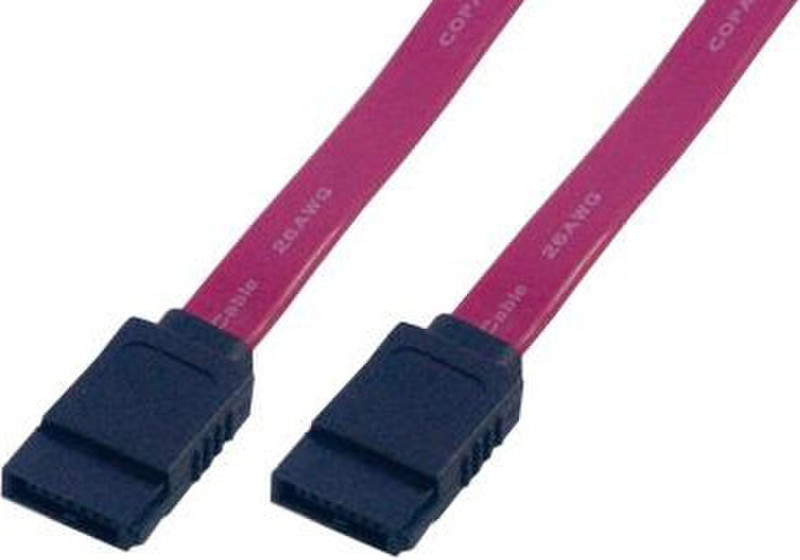 MCL SATA III, M/M, 0.25m 0.25м SATA III SATA III Красный кабель SATA