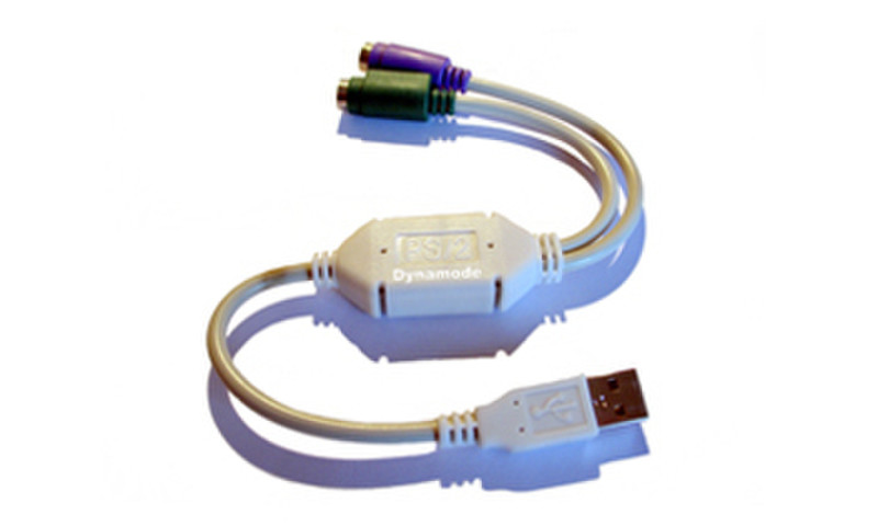 Dynamode USB-PS2 кабельный разъем/переходник