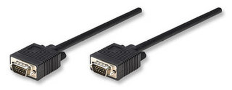 Manhattan HD15 M/M, 3m 3m VGA (D-Sub) VGA (D-Sub) Schwarz