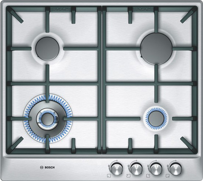 Bosch PCH615B90Y built-in Gas Black,Stainless steel hob