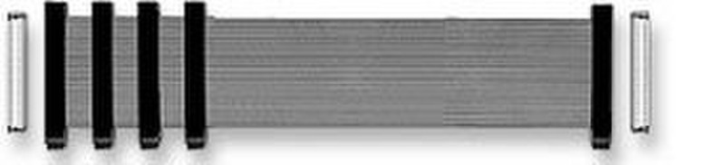 Manhattan 5 x DB68/HP M, 1m Intrernal 1м 68-p 68-p Серый SCSI кабель