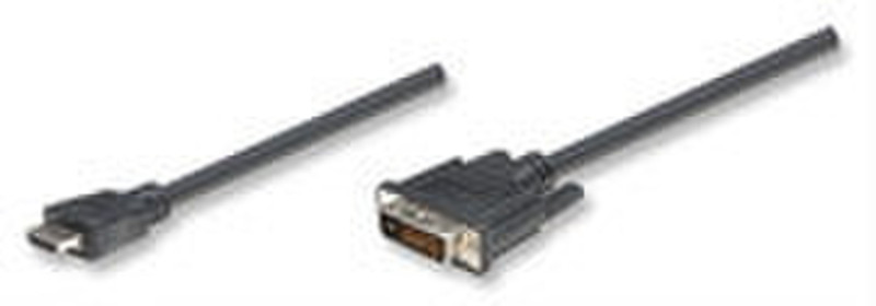 Manhattan HDMI/DVI-D, 7.5m 7.5м HDMI DVI-D Черный