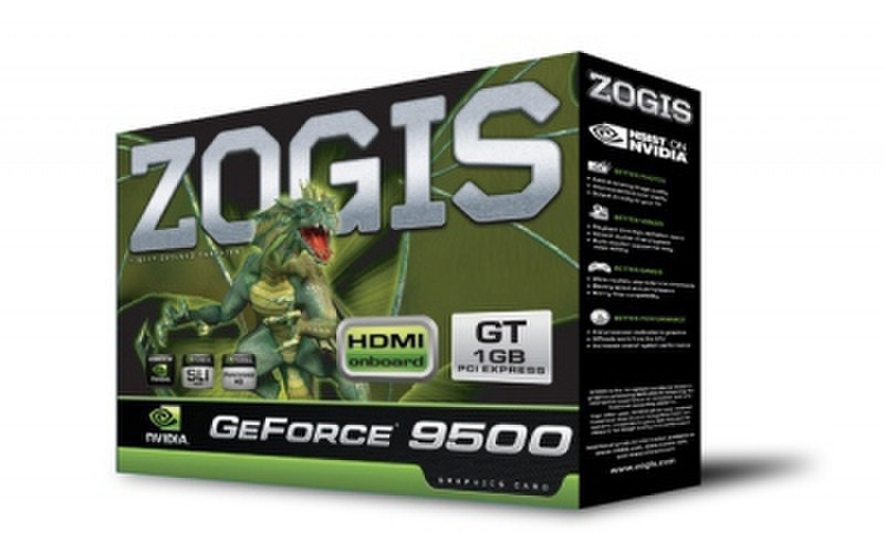 Zogis GeForce 9500 GT GeForce 9500 GT 1GB GDDR2 Grafikkarte