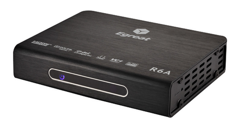 Egreat R6A 1920 x 1080pixels Black digital media player