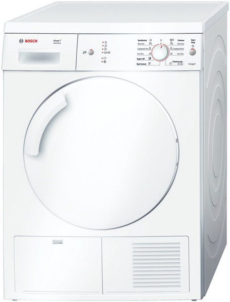 Bosch WTE84123BY Отдельностоящий Фронтальная загрузка 7кг B Белый сушилка для белья