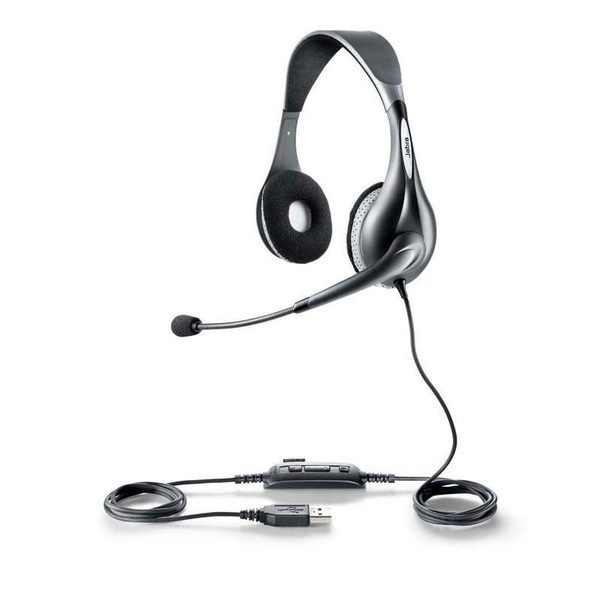 Jabra UC VOICE 150 MS duo USB Binaural Head-band Grey headset