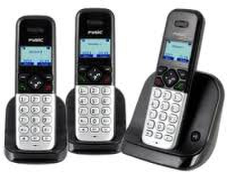Fysic FX-7830 DECT Идентификация абонента (Caller ID) Черный, Cеребряный телефон