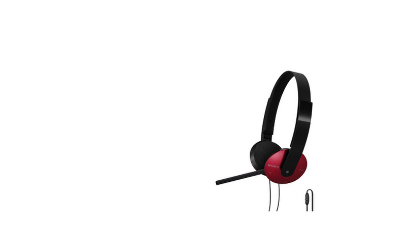 Sony DR-320DPV/RED 2x 3.5 mm Binaural Head-band Red headset