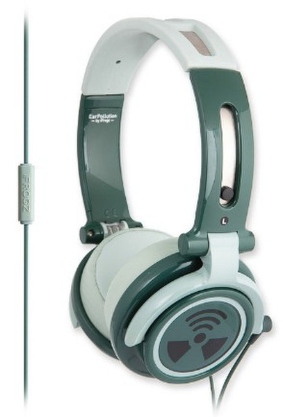 ifrogz EarPollution CS40 3,5 мм Стереофонический Оголовье Зеленый гарнитура