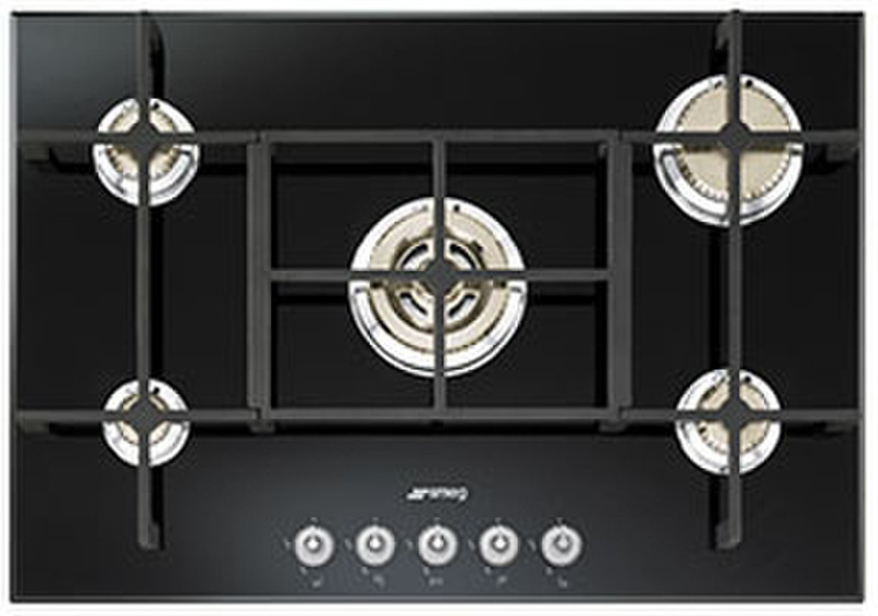 Smeg PV750N Eingebaut Gas Schwarz