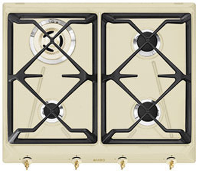 Smeg SR864PGBE Tabletop Gas Cream hob