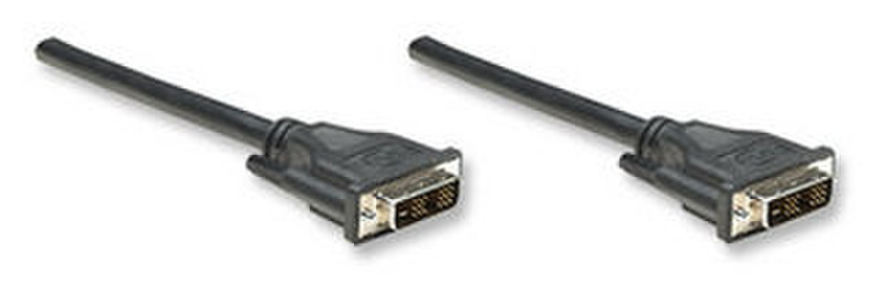 Manhattan 303026 22.5m DVI-D DVI-D Black DVI cable