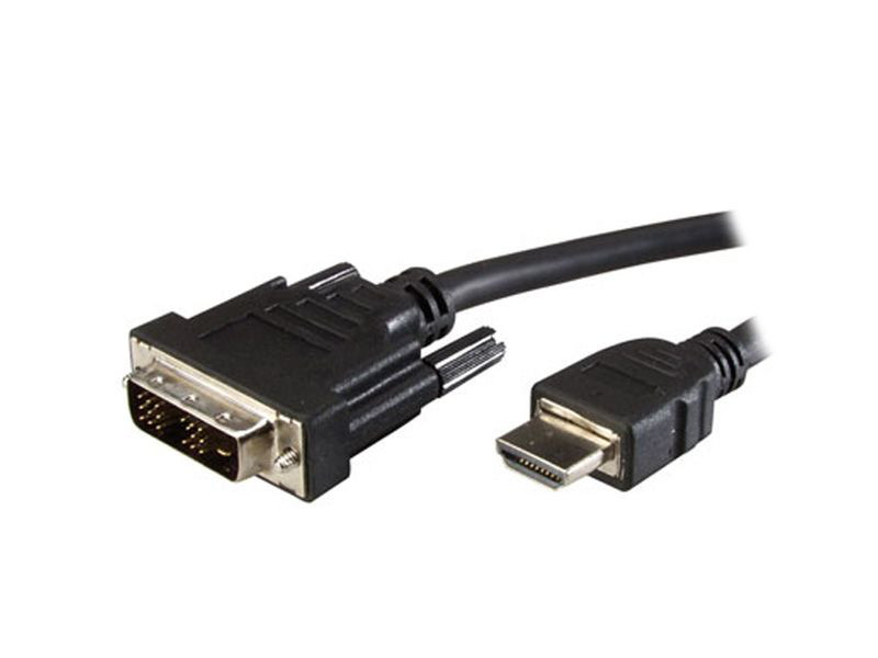 Adj ADJKOF21995522 2m DVI-D HDMI Schwarz Videokabel-Adapter