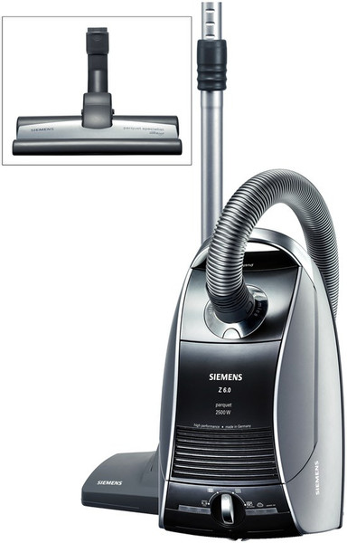 Siemens VSZ62522 Cylinder vacuum 5L 2500W Black,Grey vacuum