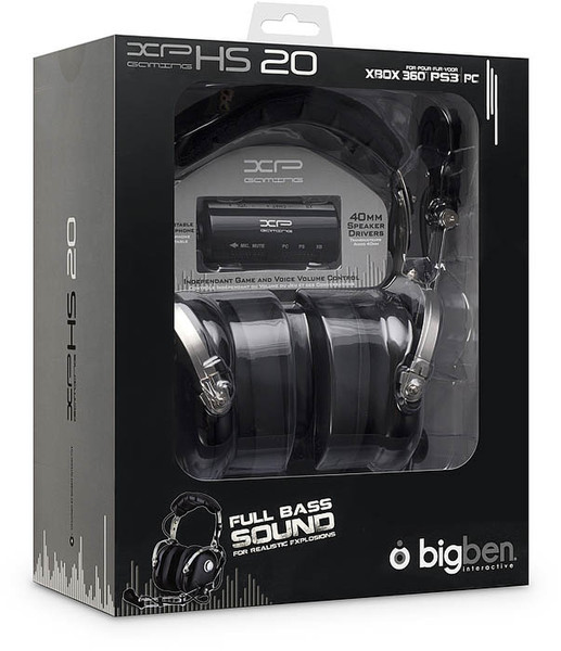 Bigben Interactive XPHS 20 Binaural Kopfband Schwarz Headset