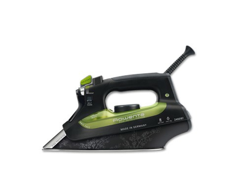 Rowenta DW6010 Dry & Steam iron Stainless Steel soleplate 2400W Black,Green iron