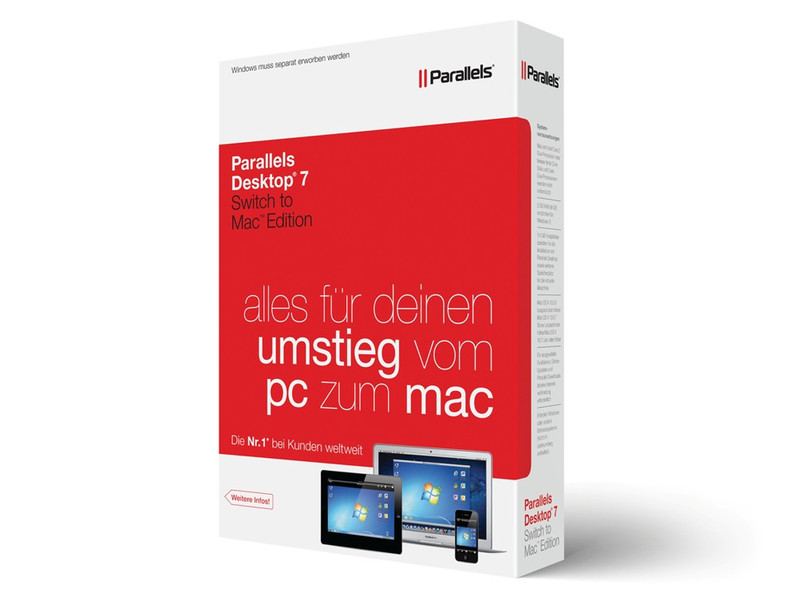 Parallels Desktop 7 Switch to Mac, FRE