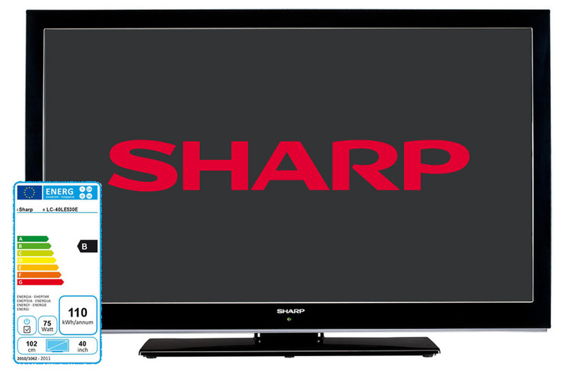 Sharp LC-40LE530E 40Zoll Full HD Schwarz LED-Fernseher