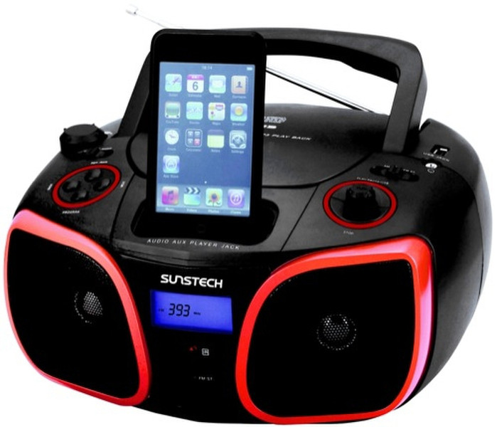 Sunstech CRUM376I Digital Black,Red CD radio