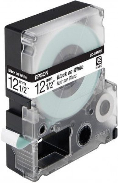 Epson Label Cartridge Standard LC-4WBN9 Black/White 12mm (9m) этикеточная лента