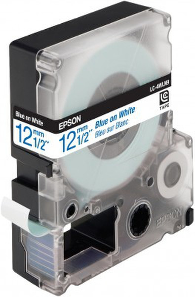 Epson Label Cartridge Standard LC-4WLN9 Blue/White 12mm (9m)