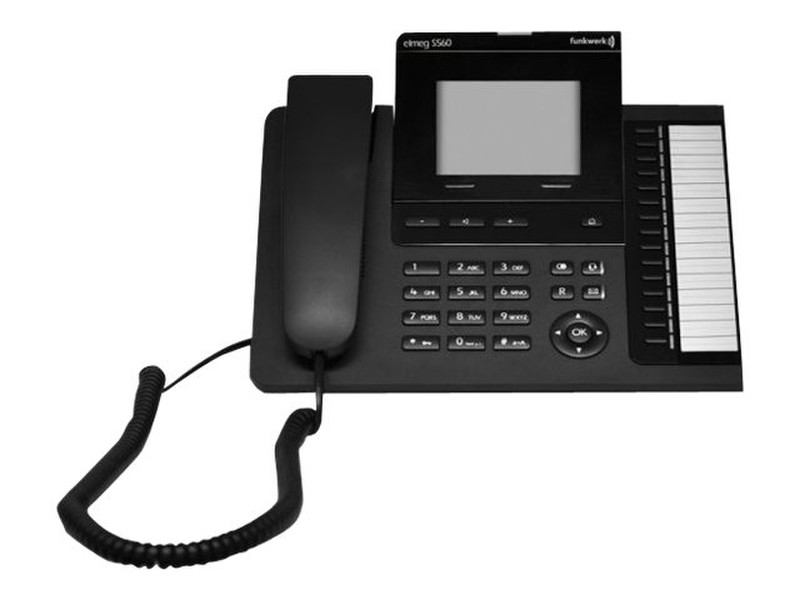Funkwerk S560 Analog telephone Идентификация абонента (Caller ID) Черный