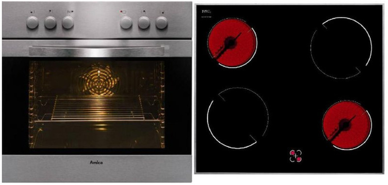 Amica EHC 12406 E Induction hob Electric oven набор кухонной техники