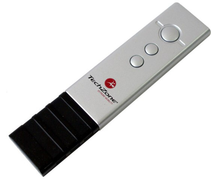 TechZone TZPL02 RF Wireless push buttons Black,Silver remote control
