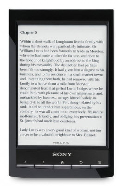 Sony PRS-T1 6Zoll Touchscreen 2GB WLAN Schwarz eBook-Reader