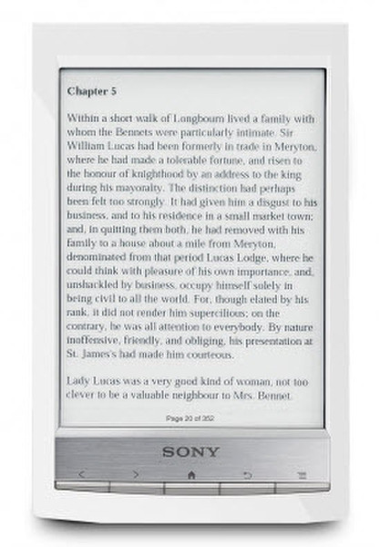 Sony PRS-T1 6" Сенсорный экран 2ГБ Wi-Fi Белый электронная книга
