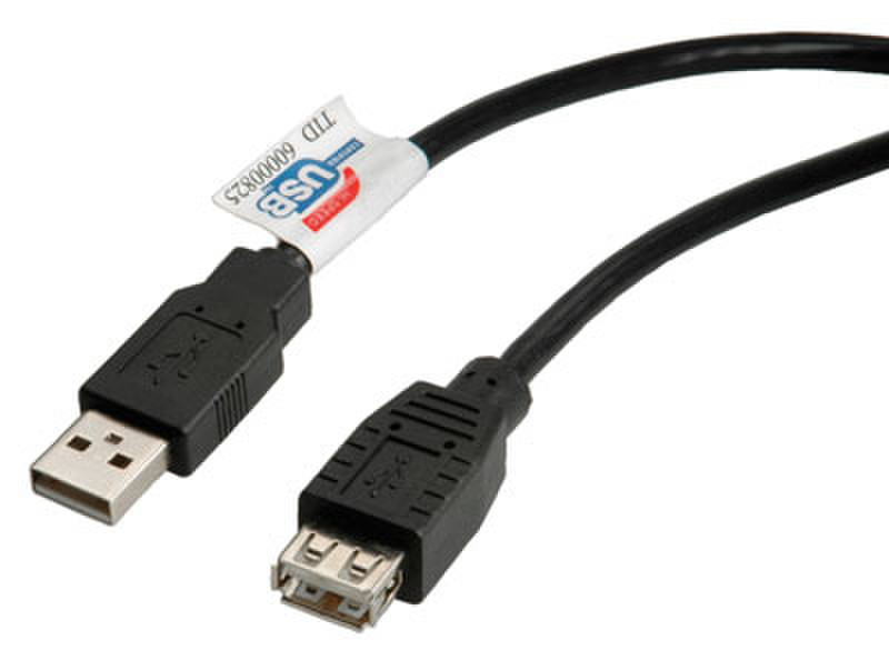Rotronic 11.02.8948 1.8м USB A USB A Черный кабель USB