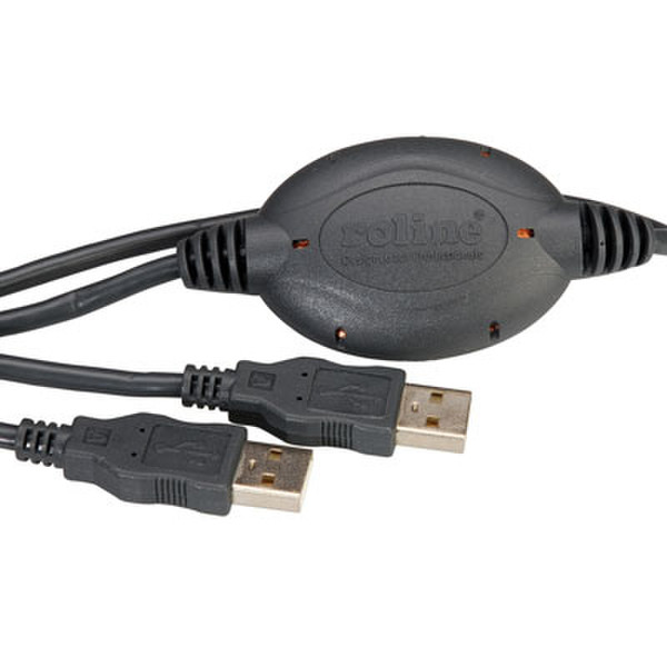 Rotronic 11.02.9196 2.4m USB A USB A Schwarz USB Kabel
