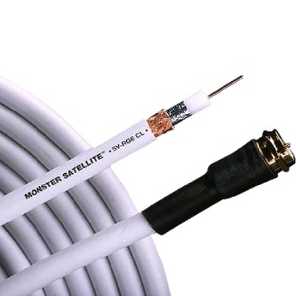 Monster Cable 101752-00 White coaxial cable