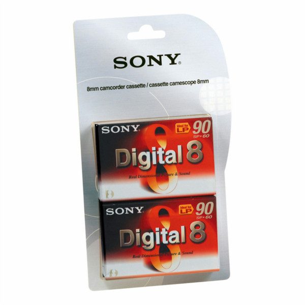 Sony Camcordertape digital 8 (2) Leeres Videoband